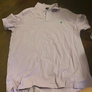 VINTAGE polo purple shirt, can crop